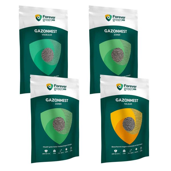 Forever Green Pro jaarpakket gazonmest kopen 100 m2 3 kg